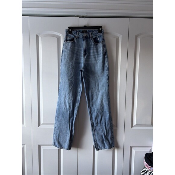 Playboy By PacSun Light Blue Back Slash Boyfriend Jeans sz 27 - Picture 3 of 5